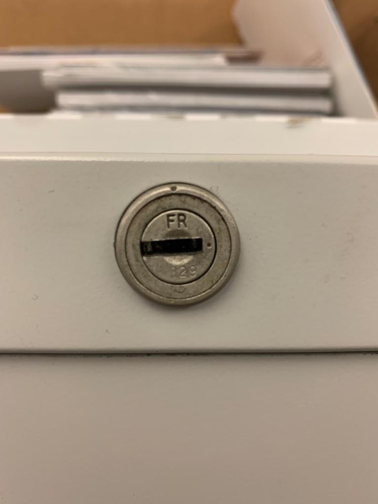 File cabinet lock cylinder
