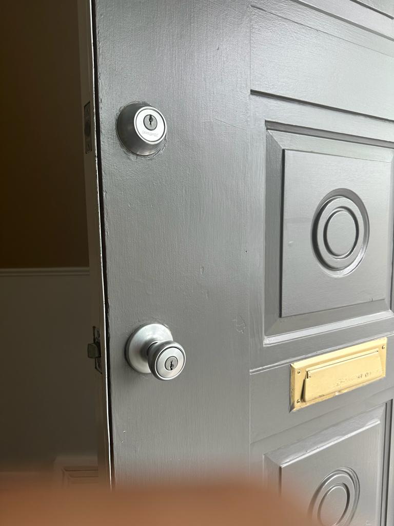 High security lock installed on residential door in Beachwood oh